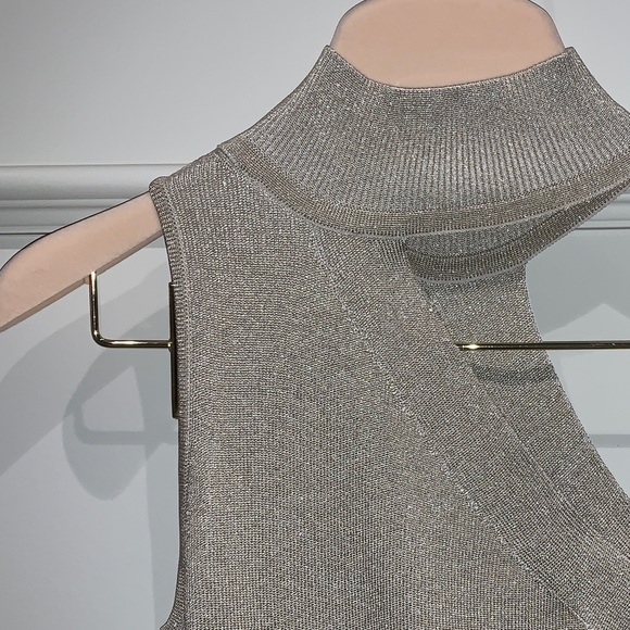 🔥CUSHNIE-Metallic stretchknit dress - Picture 5 of 6